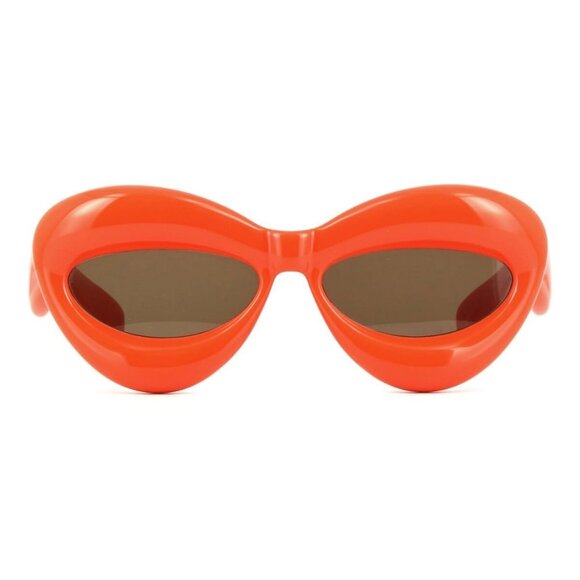 New LOEWE Inflated Orange Cat Eye LW40097I 42E Sunglasses Women - Picture 2 of 4